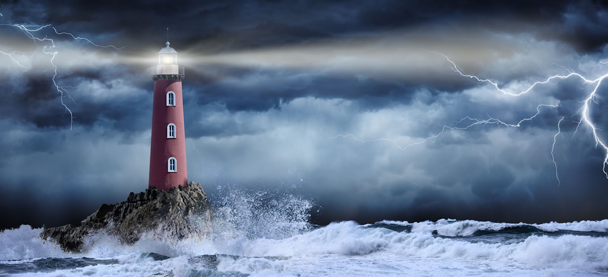 Lighthouse in the Storms